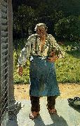 Emile Claus Old Gardener Spain oil painting artist